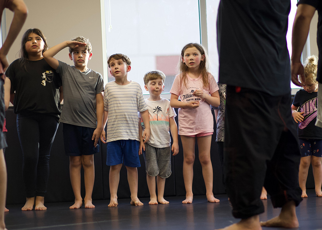 Little Grapplers kids BJJ class at OJJLab